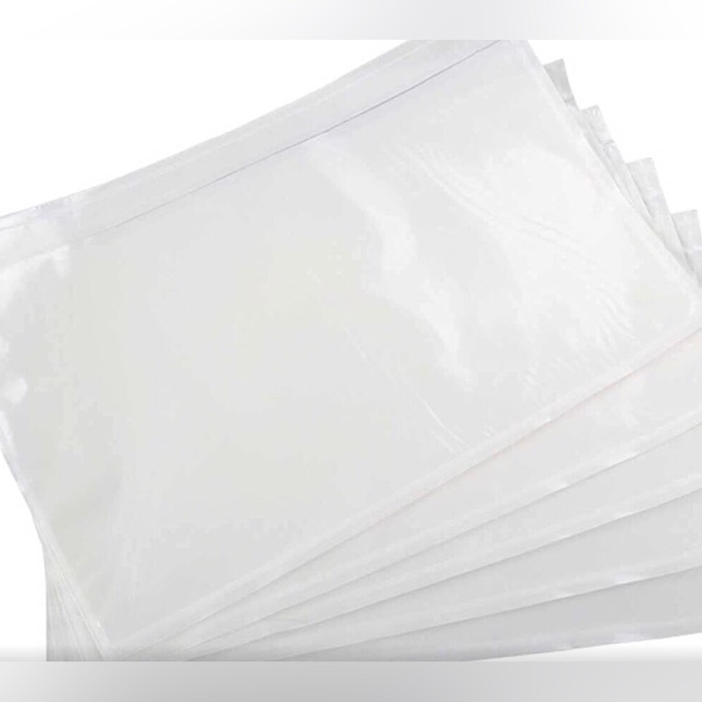 Clear shipping pockets